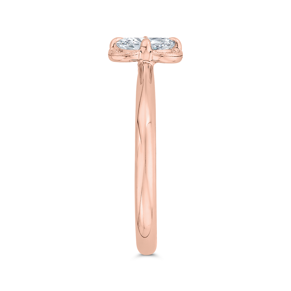 Diamond Solitaire Engagement Ring in 14K Rose Gold