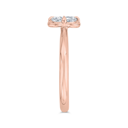 Diamond Solitaire Engagement Ring in 14K Rose Gold