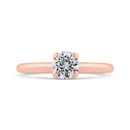 Diamond Solitaire Engagement Ring in 14K Rose Gold