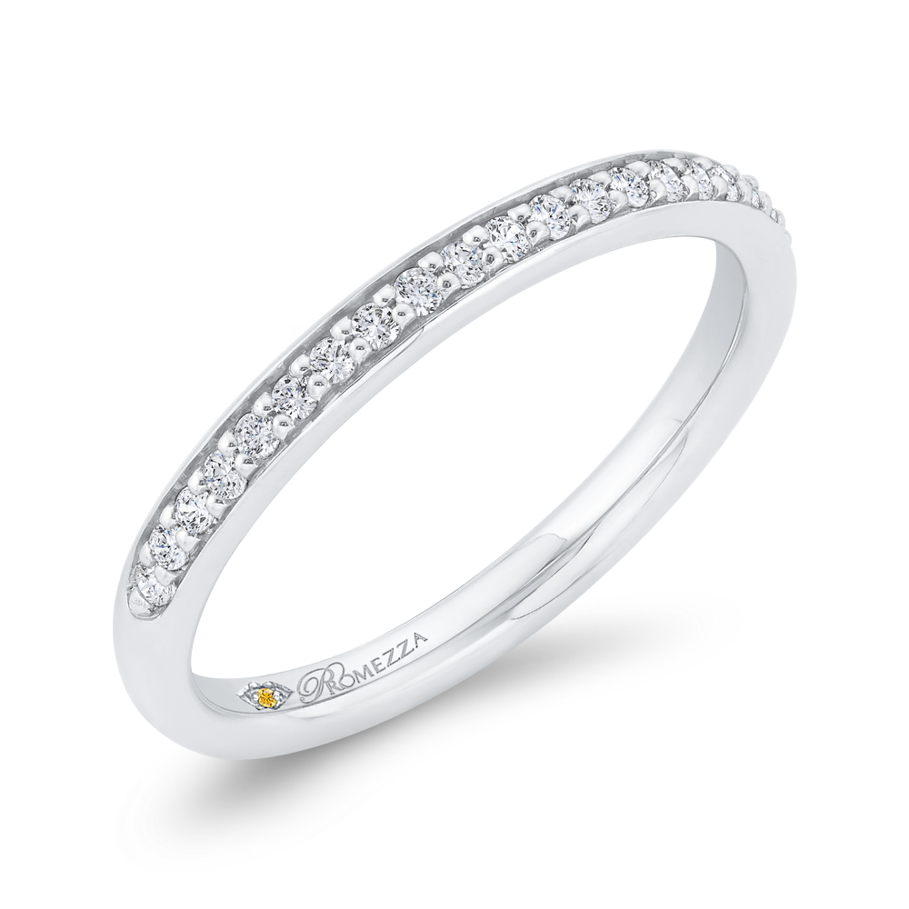 Diamond Wedding Band in 14K White Gold