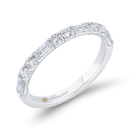 Diamond Wedding Band in 14K White Gold