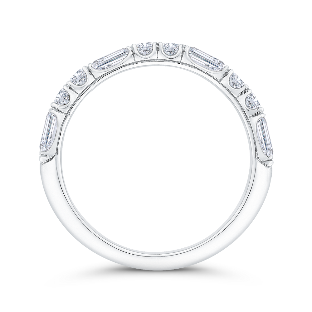 Diamond Wedding Band in 14K White Gold