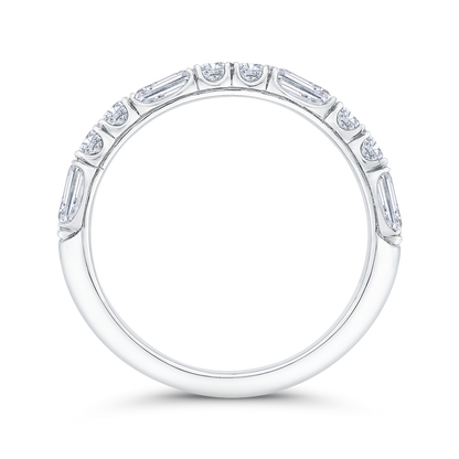 Diamond Wedding Band in 14K White Gold