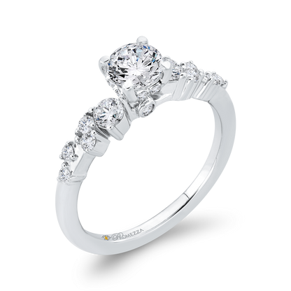 Diamond Engagement Ring in 14K White Gold