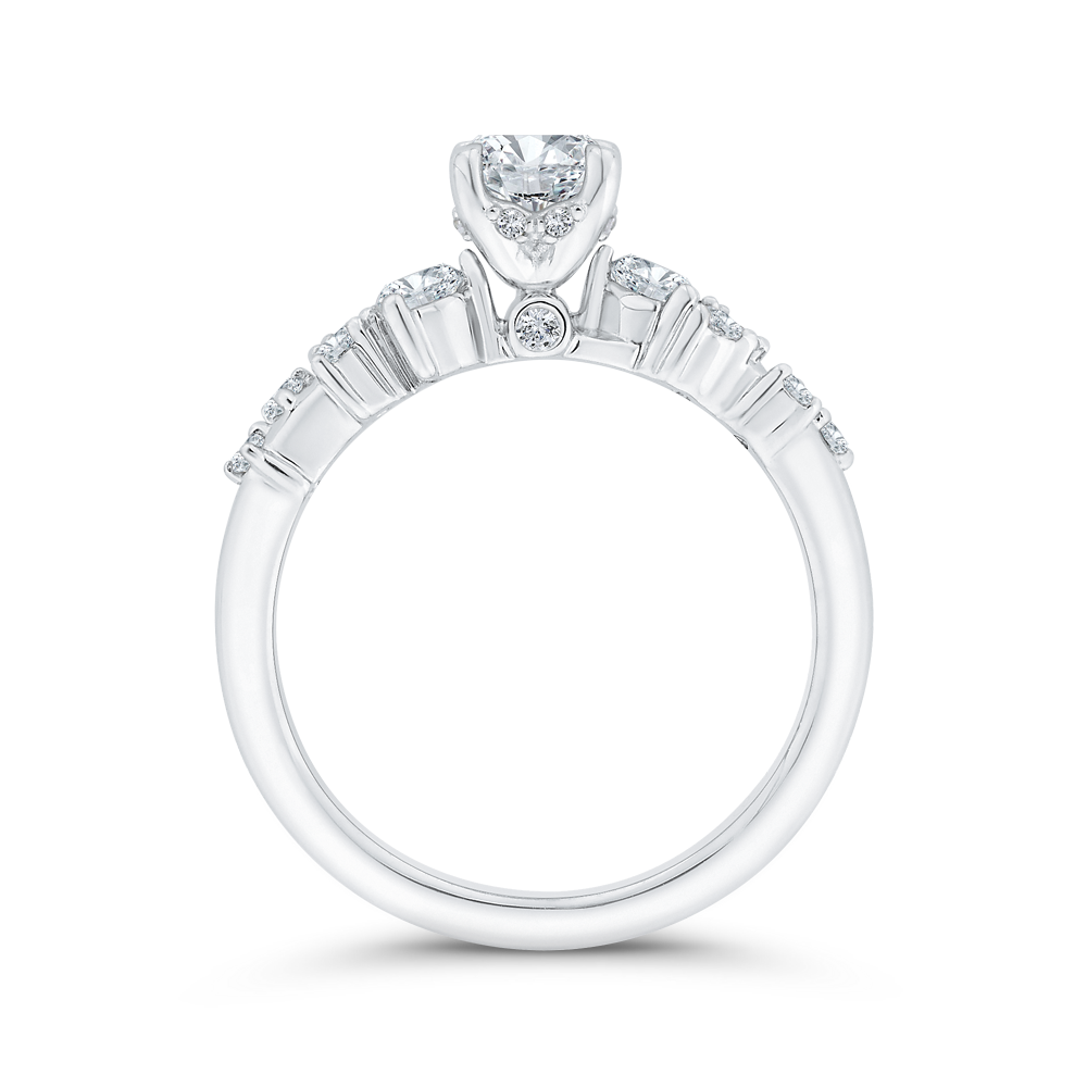 Diamond Engagement Ring in 14K White Gold