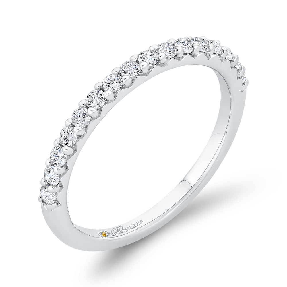 Diamond Wedding Band in 14K White Gold