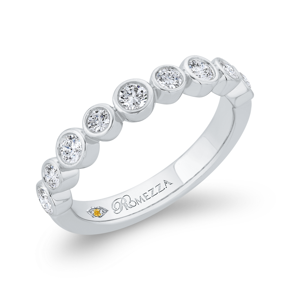 Diamond Wedding Band in 14K White Gold