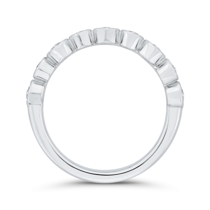 Diamond Wedding Band in 14K White Gold