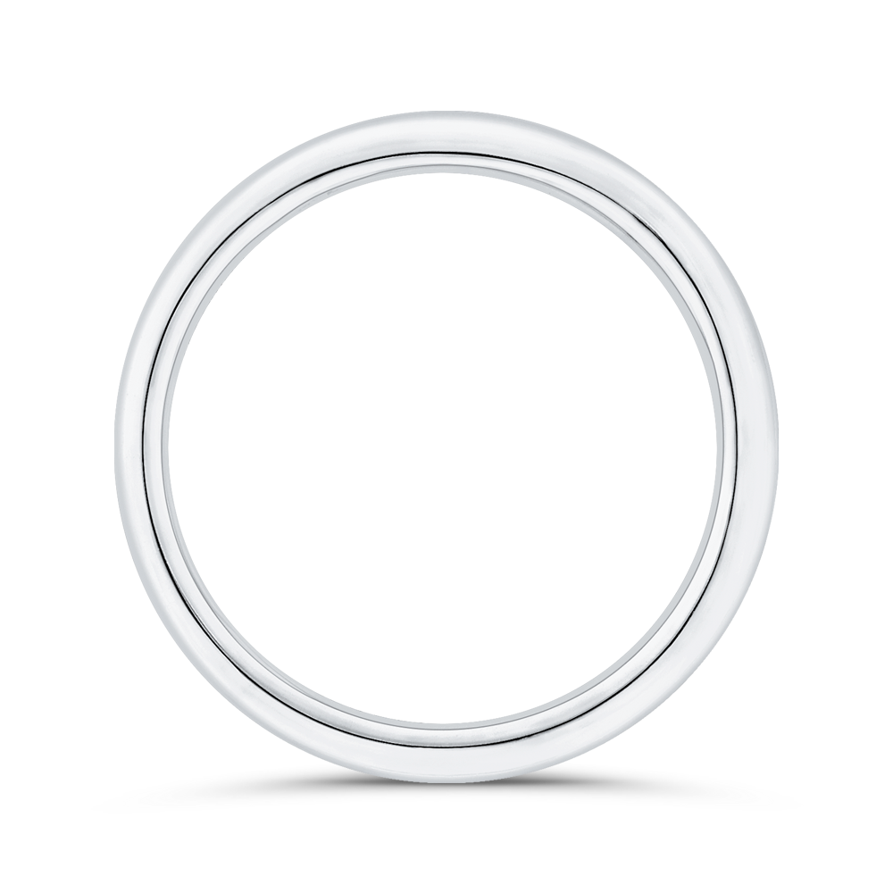 Plain Wedding Band in 14K White Gold