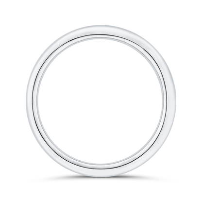 Plain Wedding Band in 14K White Gold