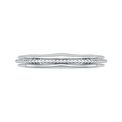 Plain Wedding Band in 14K White Gold