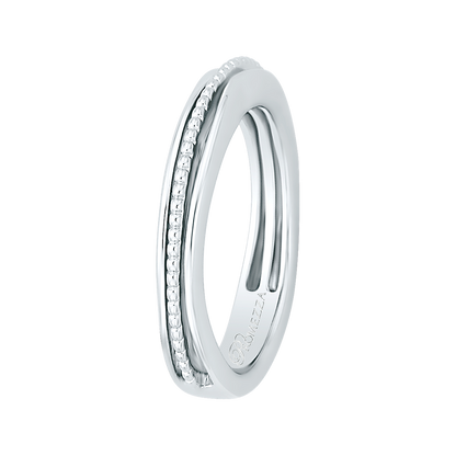 Plain Wedding Band in 14K White Gold