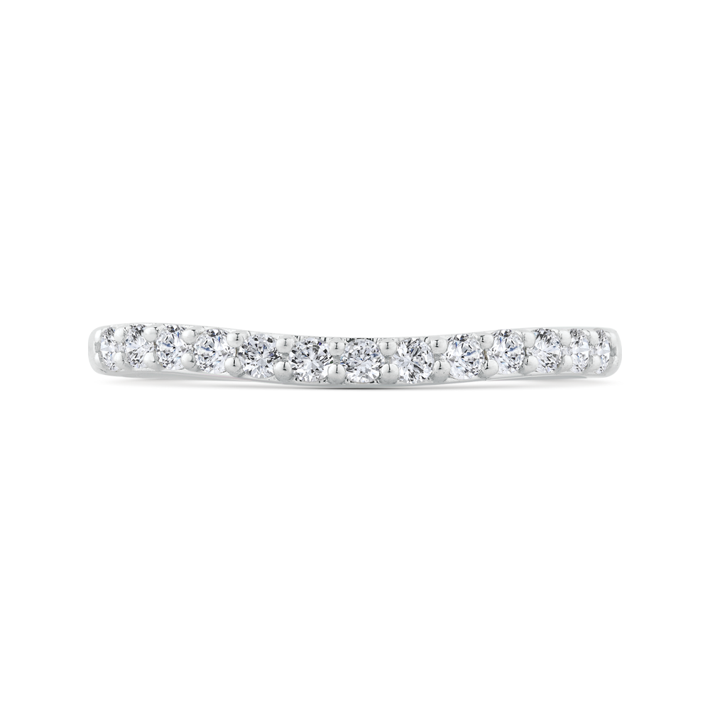 Diamond Wedding Band in 18K White Gold