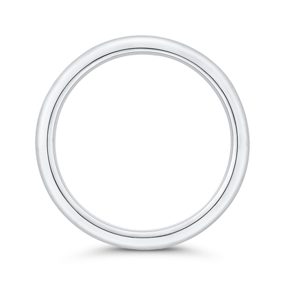 Plain Wedding Band in 18K White Gold