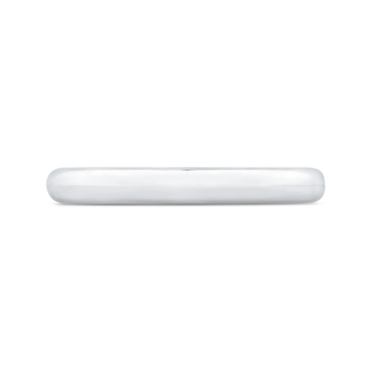 Plain Wedding Band in 18K White Gold