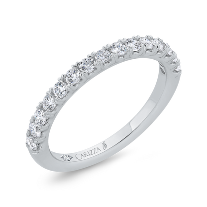 Diamond Wedding Band in 18K White Gold