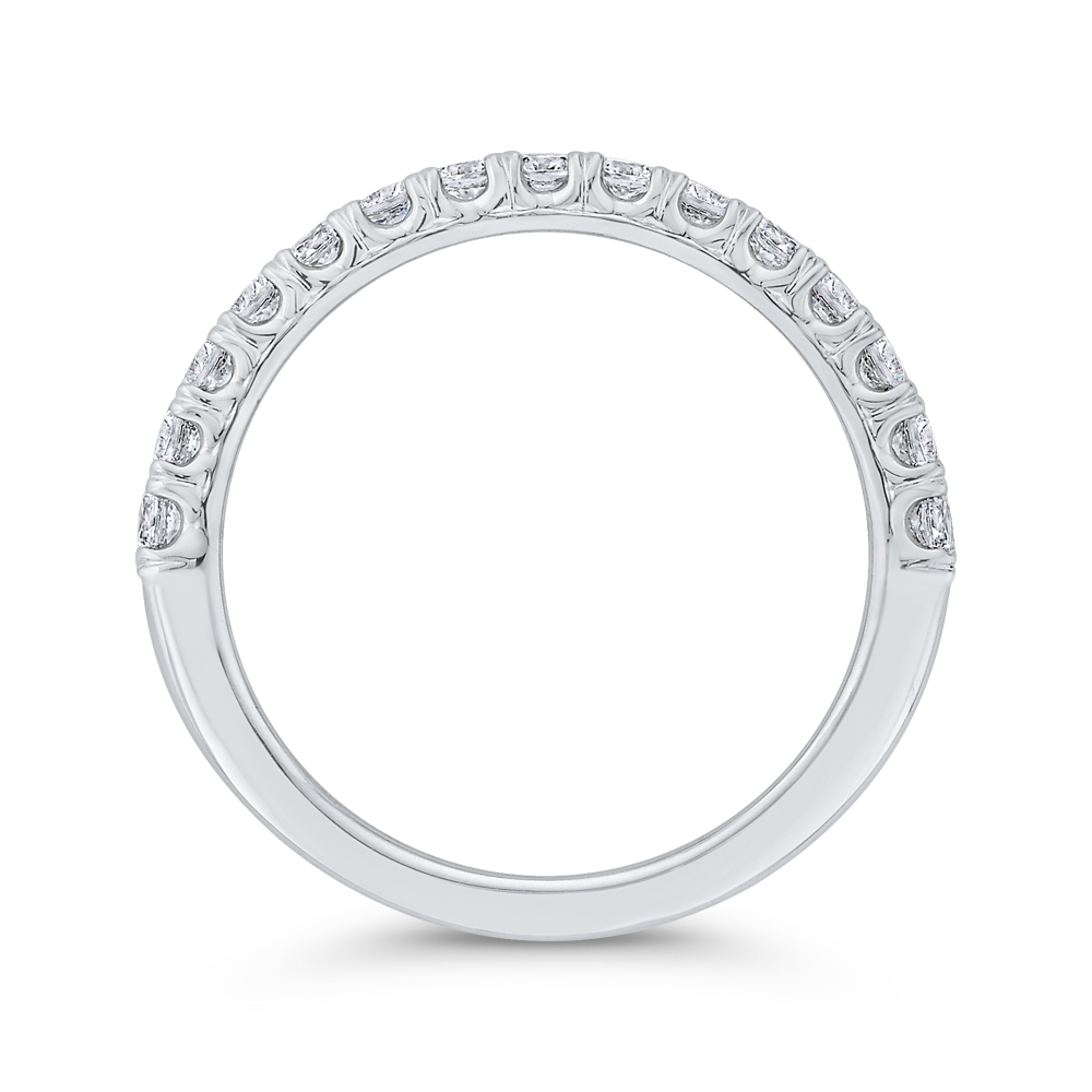 Diamond Wedding Band in 18K White Gold