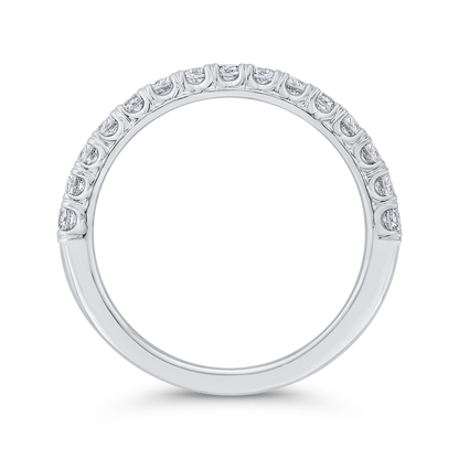 Diamond Wedding Band in 18K White Gold