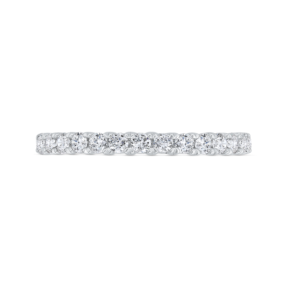 Diamond Wedding Band in 18K White Gold