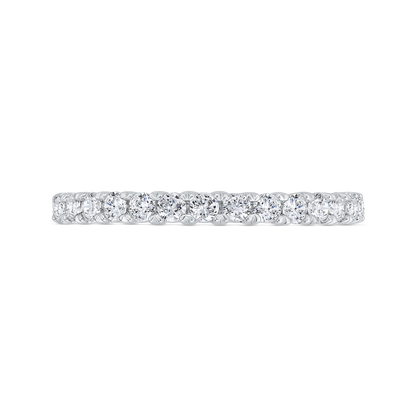 Diamond Wedding Band in 18K White Gold