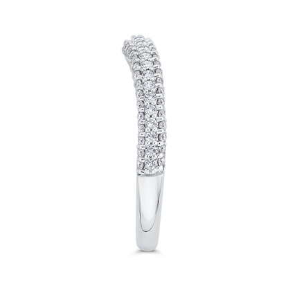 Diamond Wedding Band in 18K White Gold