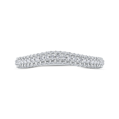 Diamond Wedding Band in 18K White Gold