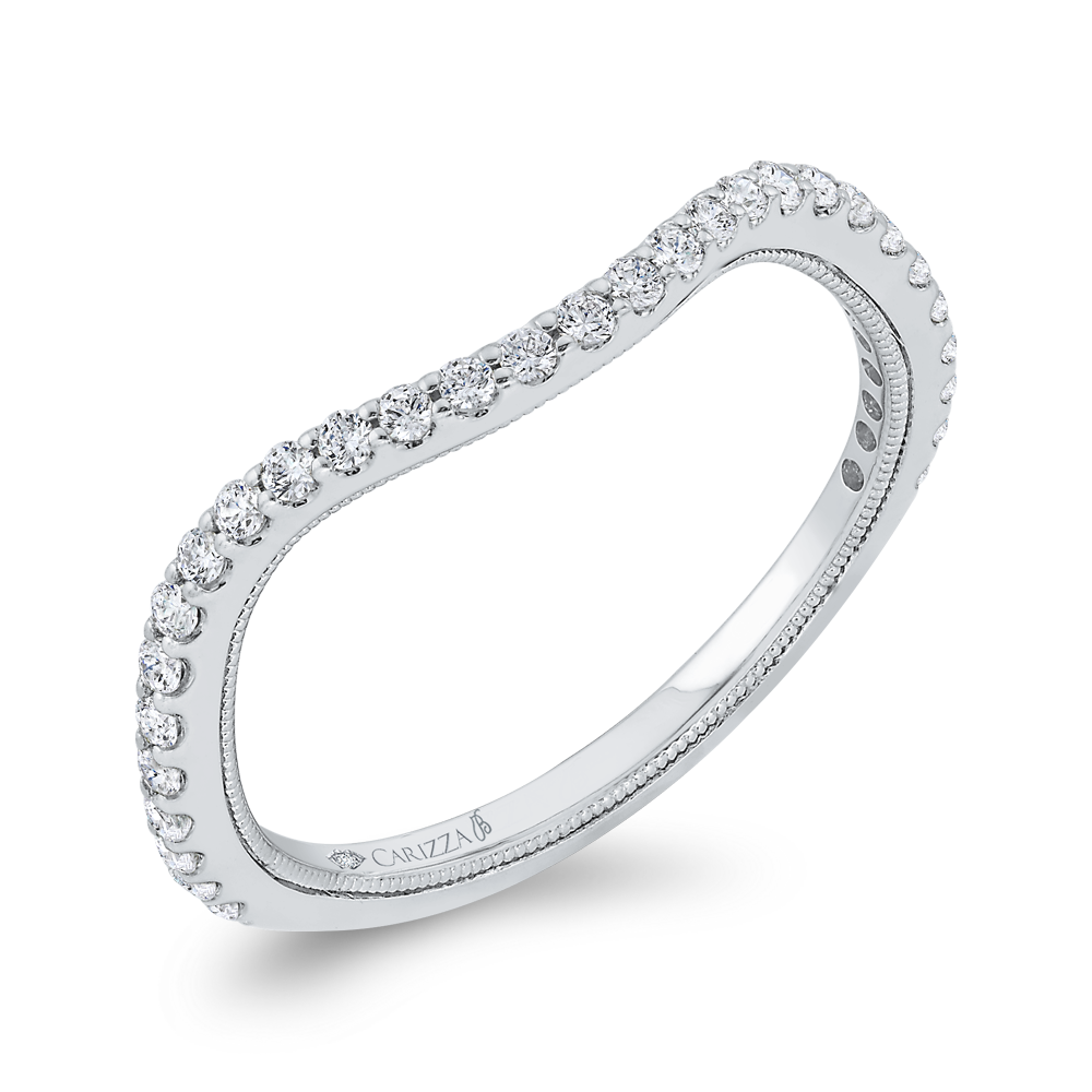 Diamond Wedding Band in 14K White Gold