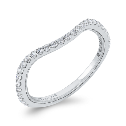 Diamond Wedding Band in 14K White Gold