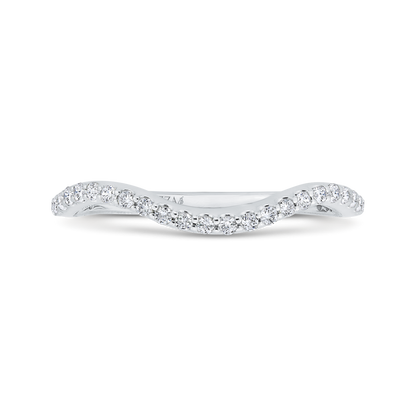 Diamond Wedding Band in 14K White Gold