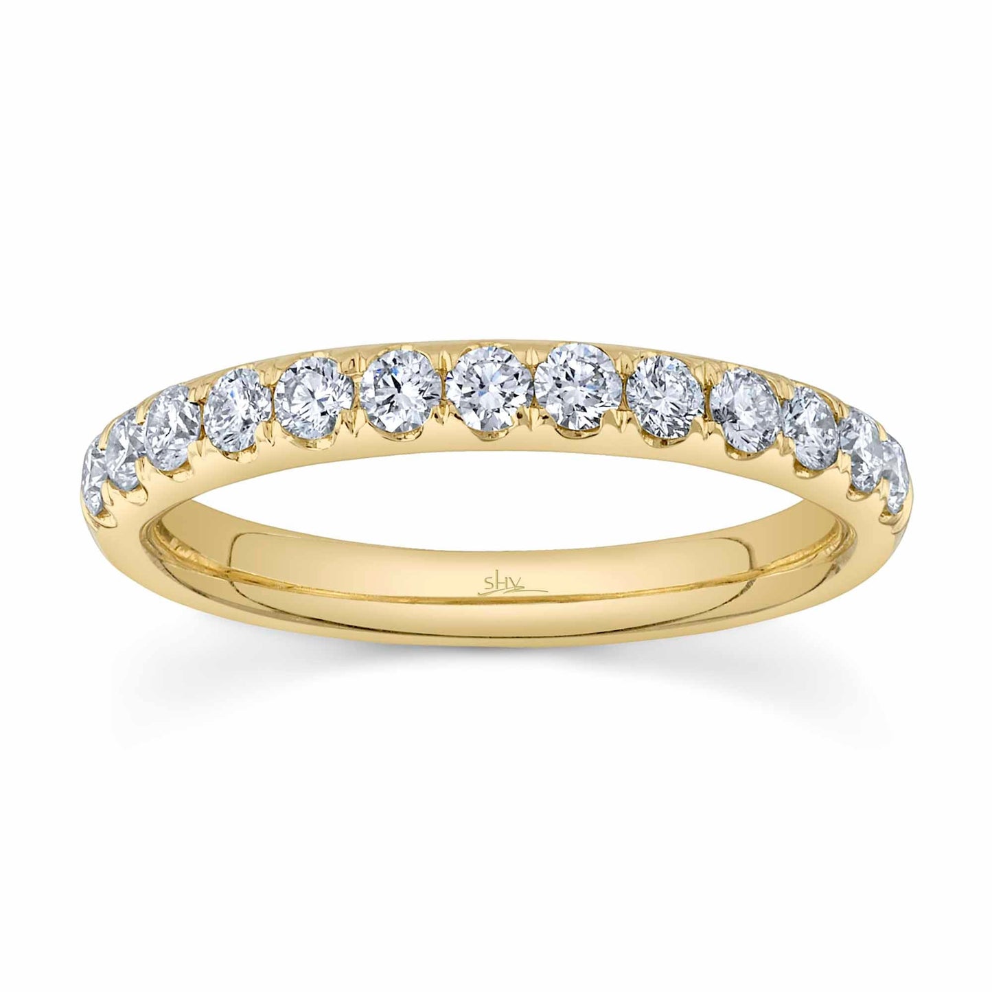 0.55CT 14K Y/G DIAMOND LADY'S BAND