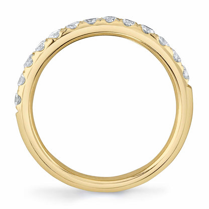 0.55CT 14K Y/G DIAMOND LADY'S BAND