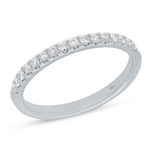 0.25CT 14K W/G DIAMOND LADY'S BAND SZ 6