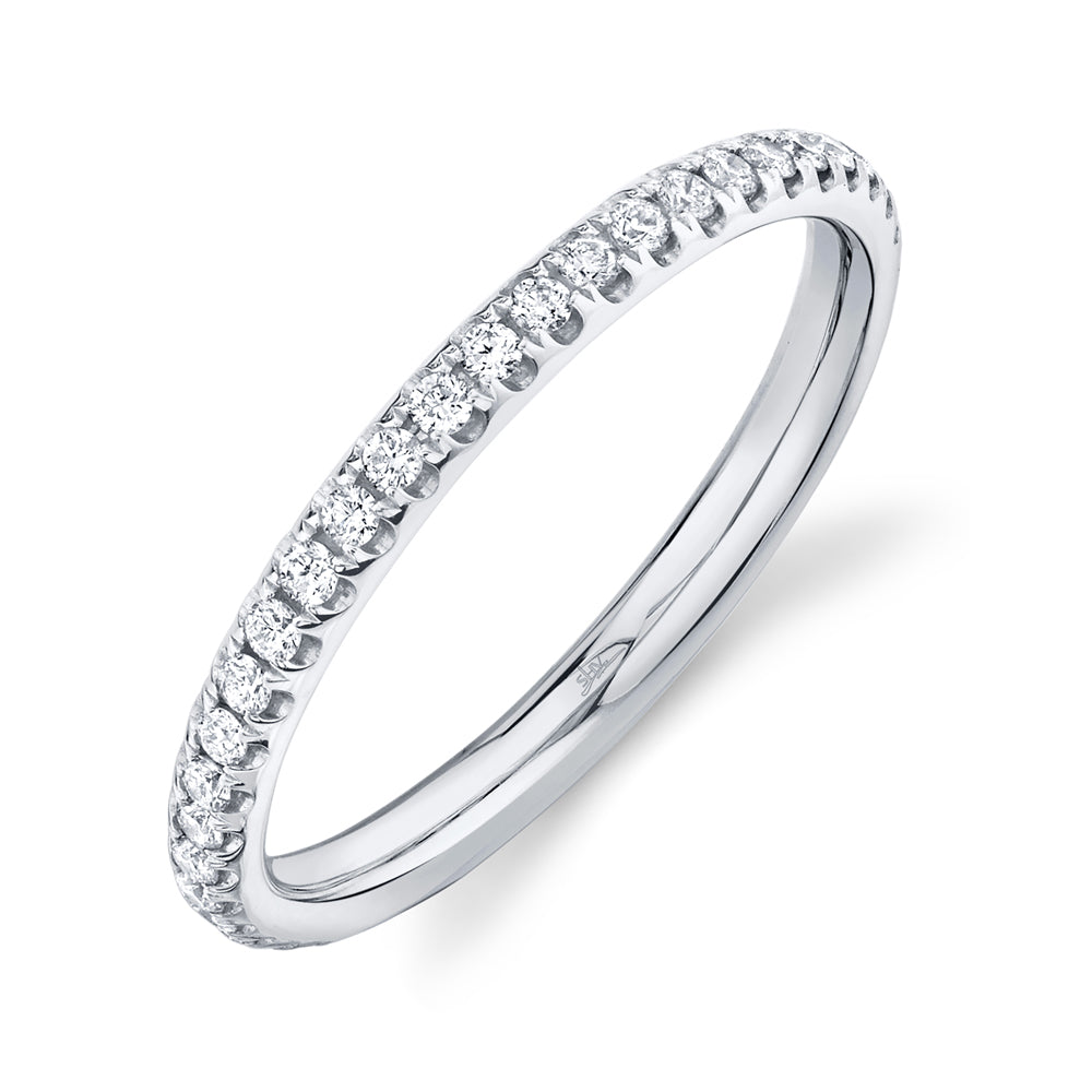 0.37CT 14K W/G DIAMOND ETERNITY LADY'S BAND SZ 4.5