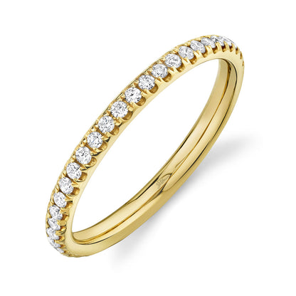 0.36CT 14K Y/G DIAMOND ETERNITY LADY'S BAND SZ 4