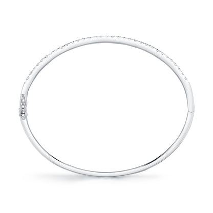 0.88CT 14K W/G DIAMOND BANGLE