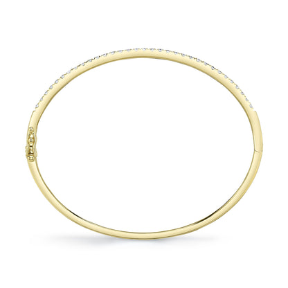 0.88CT 14K Y/G DIAMOND BANGLE