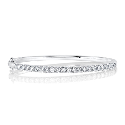 2.00CT 14K W/G DIAMOND BANGLE