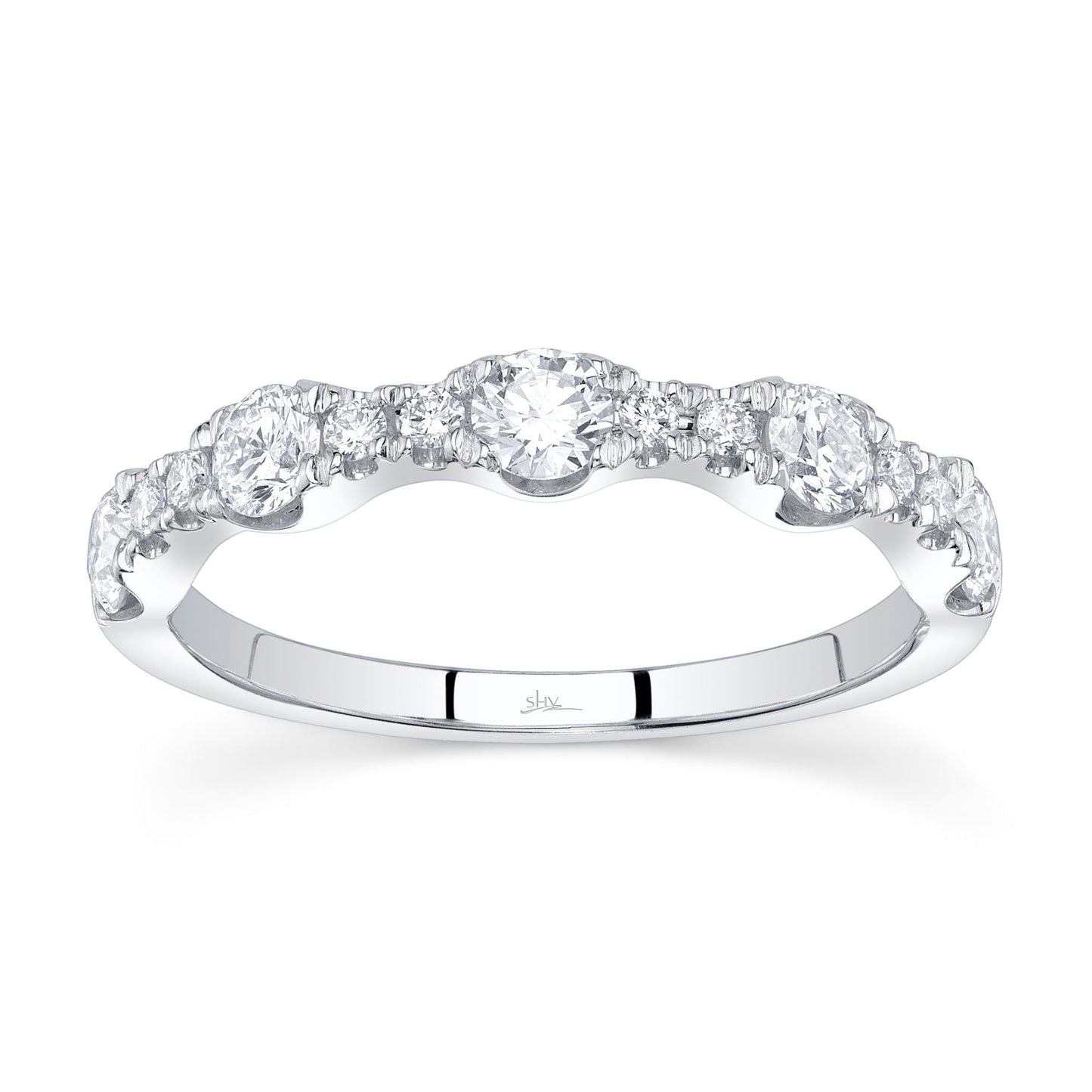 0.77CT 14K W/G DIAMOND LADY'S BAND