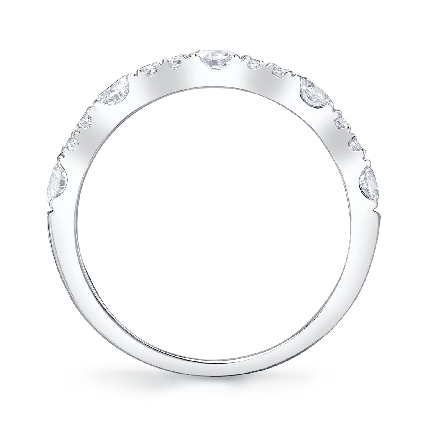 0.77CT 14K W/G DIAMOND LADY'S BAND