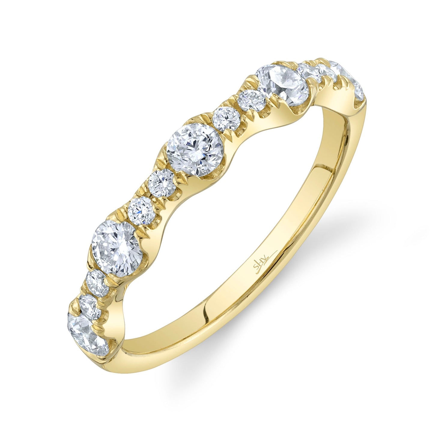 0.77CT 14K Y/G DIAMOND LADY'S BAND