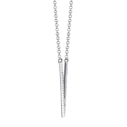 0.12CT 14K W/G DIAMOND NECKLACE