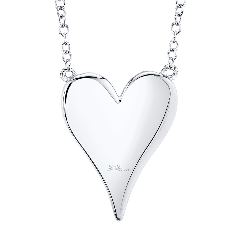 Amor 0.21 Ct Diamond Pave Heart Pendant Necklace