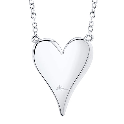 Amor 0.21 Ct Diamond Pave Heart Pendant Necklace