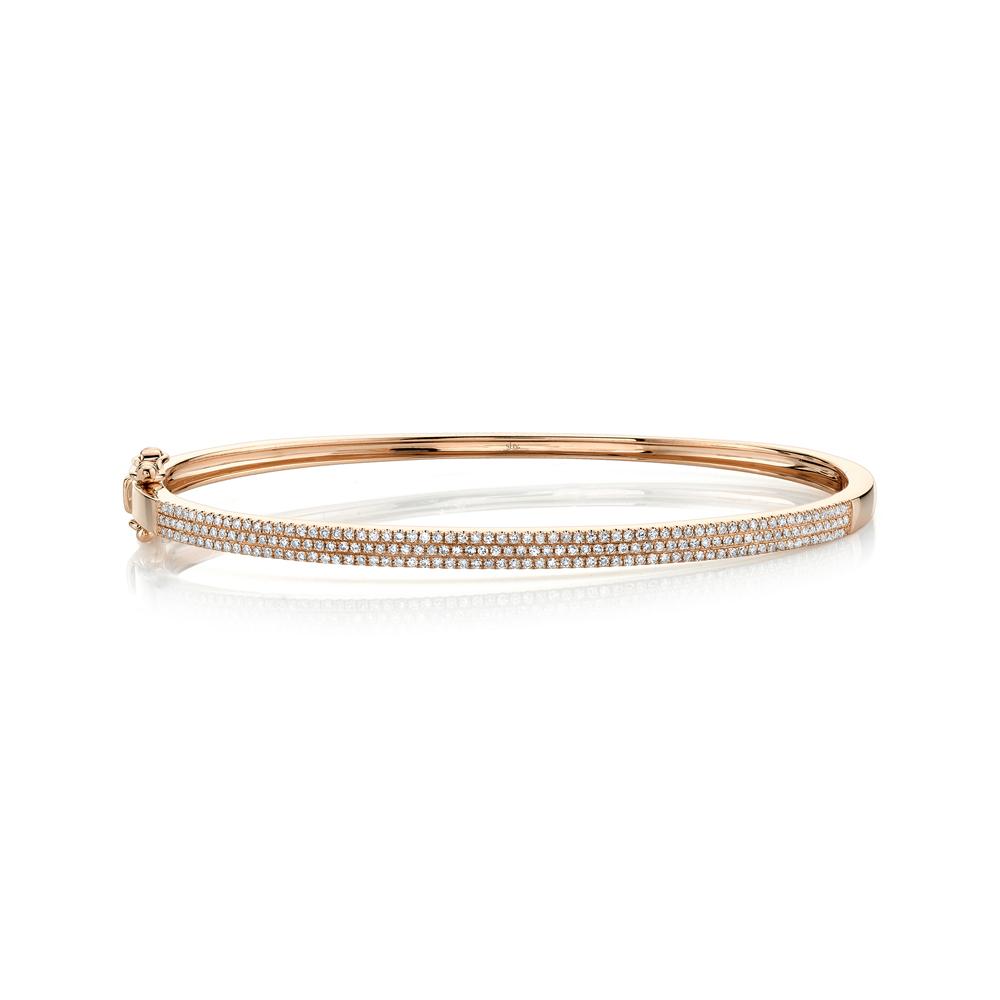 0.52CT DIAMOND PAVE BANGLE