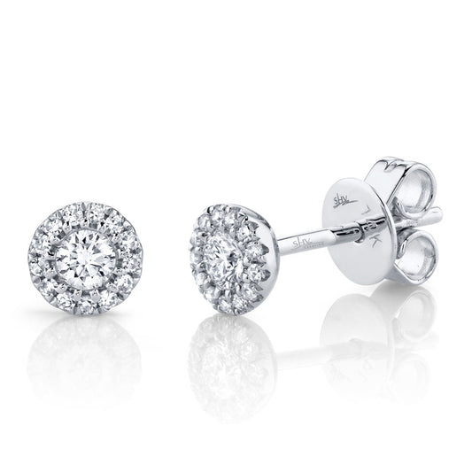0.24CT 14K W/G DIAMOND STUD EARRING