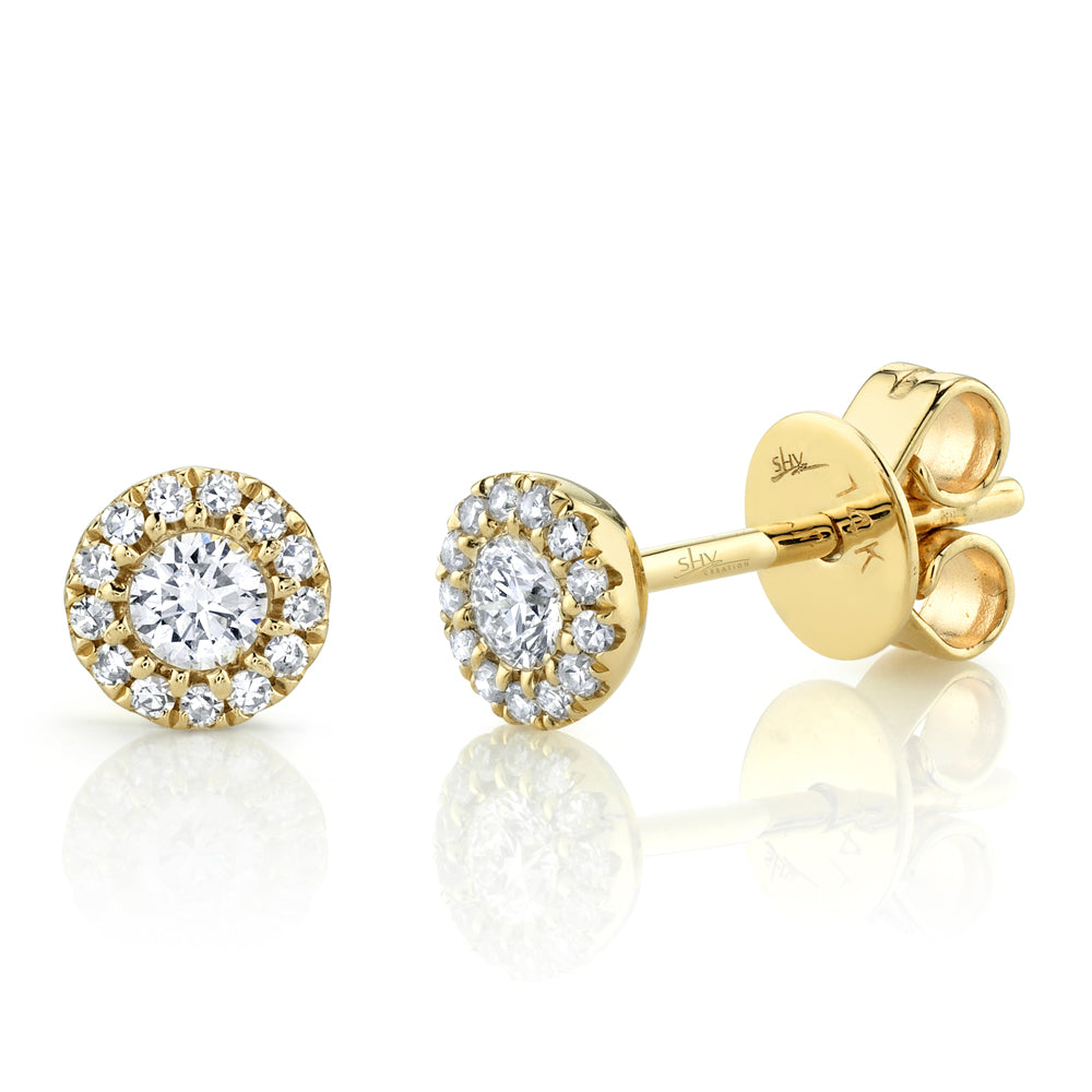 0.24CT DIAMOND STUD EARRING