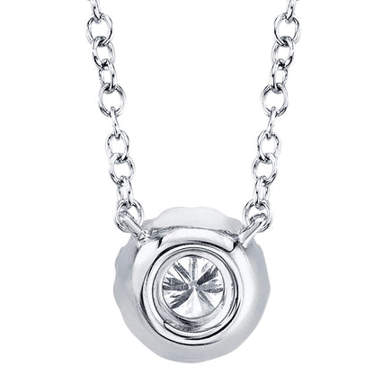 0.14CT 14K W/G DIAMOND NECKLACE