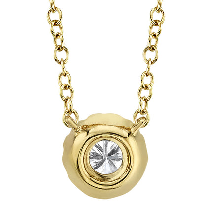 0.14CT 14K Y/G DIAMOND NECKLACE