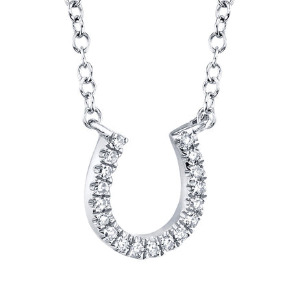 Oakley 0.06 Ct. Diamond Horseshoe Pendant Necklace