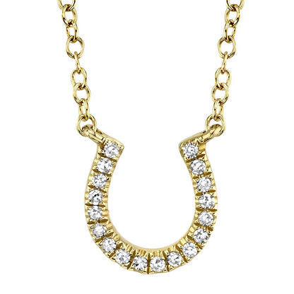 Oakley 0.06 Ct. Diamond Horseshoe Pendant Necklace